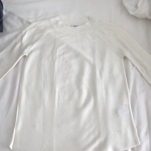 White Cowl Neck Calvin Klein Sweater